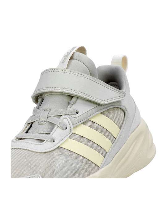 Ozelle EL K Kids Sports Shoes Running with Hoop & Loop Closure Aluminium / Wonder White / Grey One