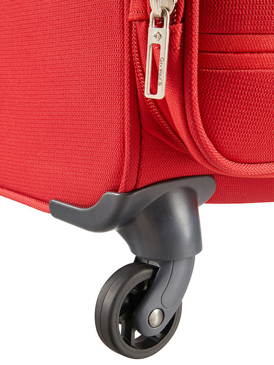 Samsonite Base Boost Spinner 78/29 Large Red Fabric Suitcase With 4 Wheels Height 78cm