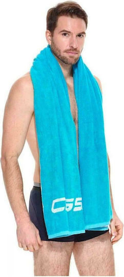 CressiSub Cotton Frame Strandtuch Baumwolle Blau 180x90cm.