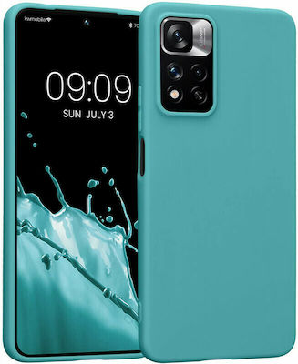 KWmobile Silicone Back Cover Teal Matte (Redmi Note 11 Pro+ 5G)