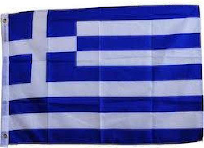 Polyester Perforated Flag of Greece 150x100cm Ραφτή με Κρίκους για Κοντάρι