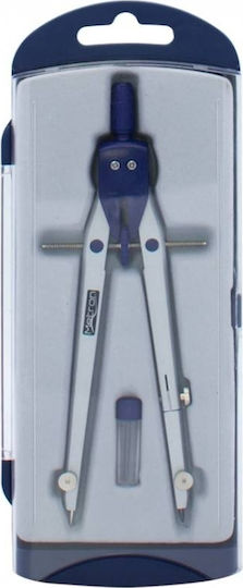 Metron Metallic Compass with Point and Circle Cutter in Case