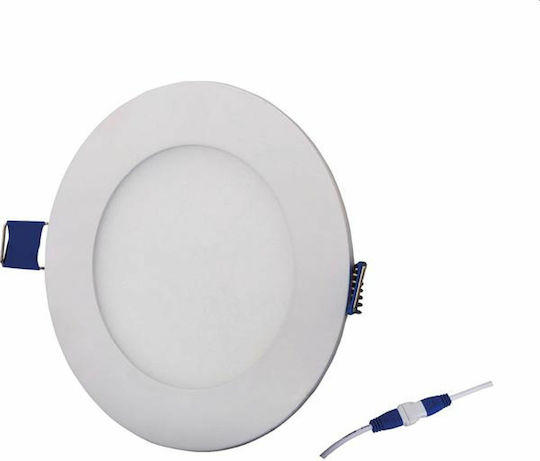 Vito Lena-RX Στρογγυλό Χωνευτό LED Panel 12W με Ψυχρό Λευκό Φως 6400K 15.5εκ.