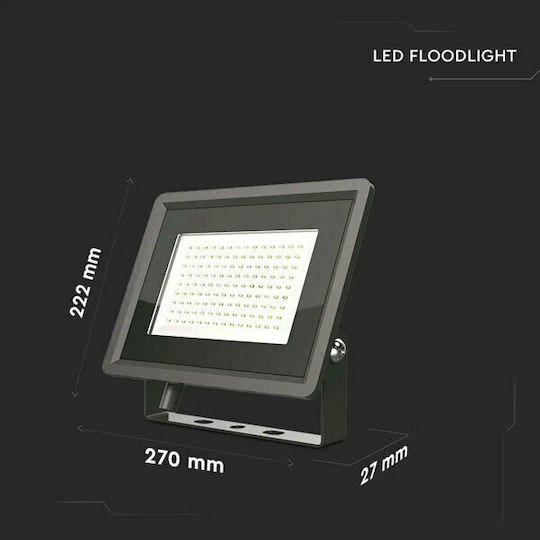 V-TAC Waterproof LED Floodlight 100W Cold White 6500K IP65
