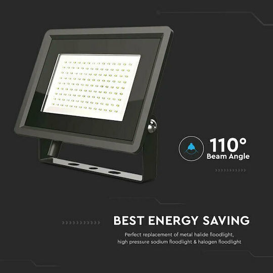 V-TAC Waterproof LED Floodlight 100W Cold White 6500K IP65