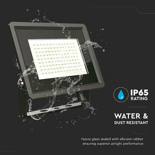 V-TAC Waterproof LED Floodlight 100W Warm White 3000K IP65