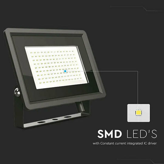 V-TAC Waterproof LED Floodlight 100W Warm White 3000K IP65