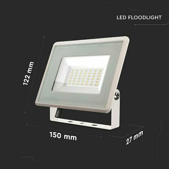 V-TAC F-class Waterproof LED Floodlight 30W Natural White 4000K IP65