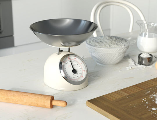 ETA Αναλογική Ζυγαριά Κουζίνας με Κάδο έως 5kg Μπεζ