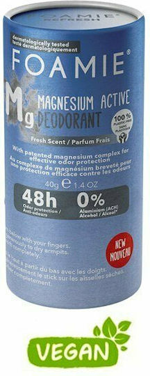 Foamie Refresh Magnesium Active Αποσμητικό 48h σε Stick Χωρίς Αλουμίνιο 40gr