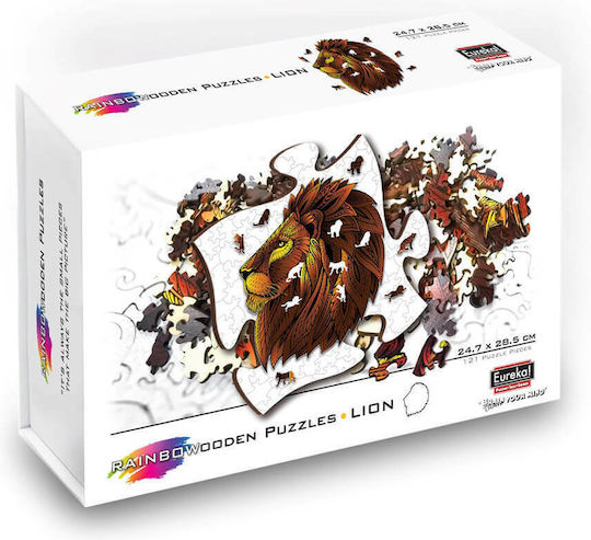 Lemnos Puzzle pentru Copii Lion pentru 7++ Ani 121buc Eureka