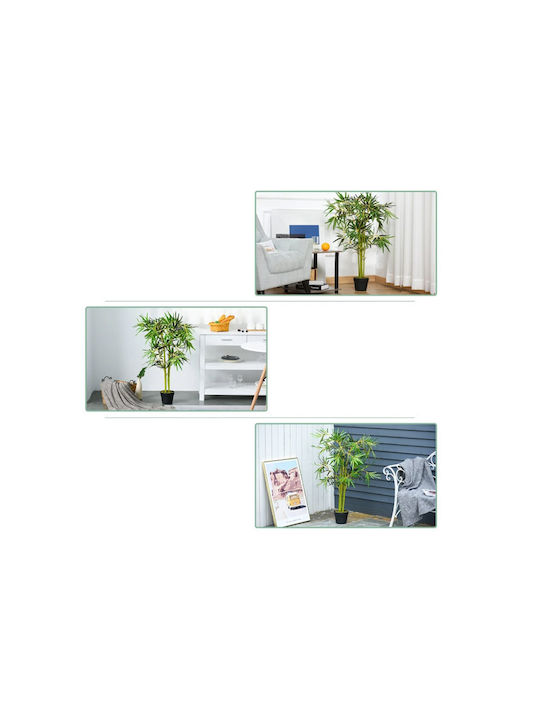 Изкуствено растение в саксия Бамбук Green 120см Outsunny