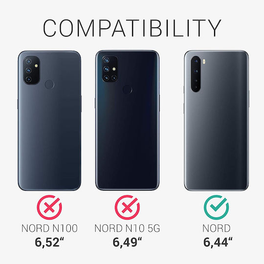 KWmobile Soft Flexible Umschlag Rückseite Silikon Forest Green (OnePlus Nord)