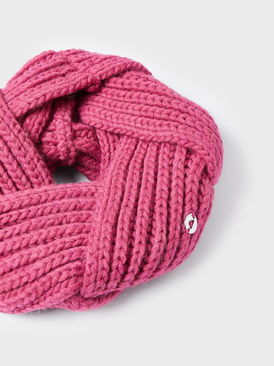 Kids Knitted Neck Gaiter Pink