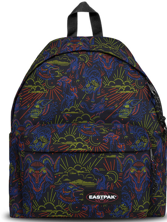 Eastpak Σχολική Τσάντα Πλάτης Γυμνασίου - Λυκείου Neon Print Black