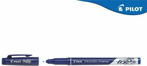 Pilot Frixion Fineliner Erasable Zeichenmarker 1.3mm Blau 1Stück