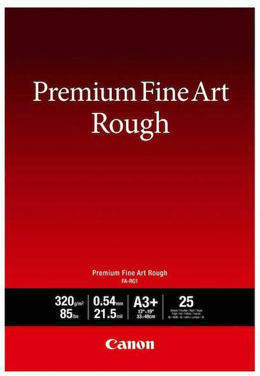 Canon FA-RG1 Hârtie Foto Premium Fine Art Smooth A3+ 320gr/m² pentru Imprimante Jet de cerneală 25 de hârtie fotografică