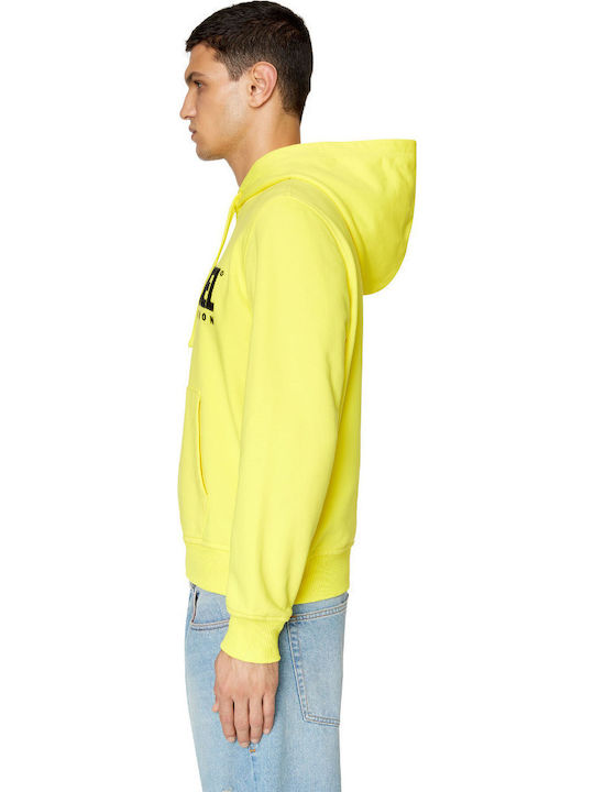 S-ginn-hood-div Sweatshirt with Hood Yellow