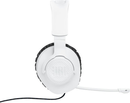 JBL Quantum 100P Over Ear Gaming Headset με σύνδεση 3.5mm Λευκό/Μπλέ for PS4 / PS5