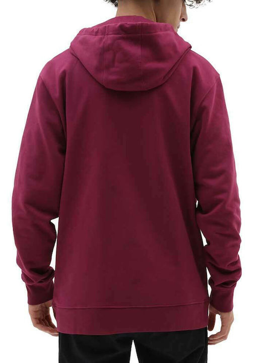 Vans Core Basic Φούτερ Μπορντό με Κουκούλα