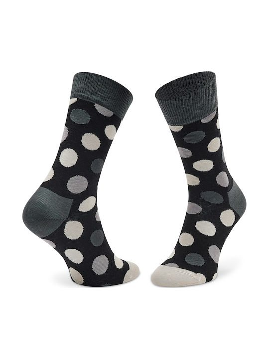 Happy Socks Κάλτσες Μαύρο/Λευκό 4Pack