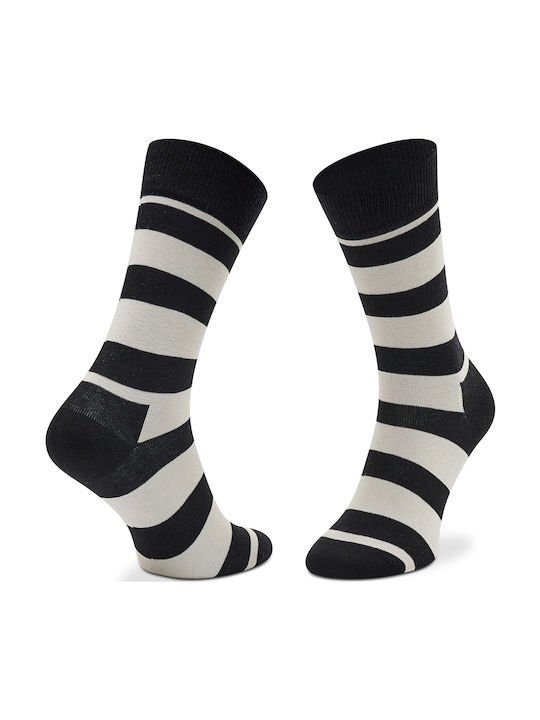 Happy Socks Κάλτσες Μαύρο/Λευκό 4Pack