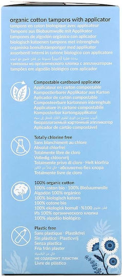 Natracare Ταμπόν Cotton mit Applikator 16Stück