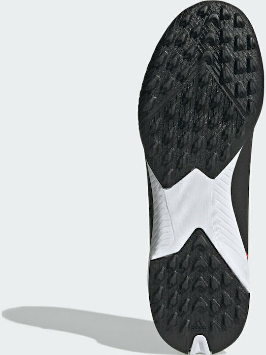 X Speedportal 3 TF Kids Soccer Cleats with Turf Core Black Solar Red Solar Green