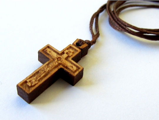 IconsGR No.43 Σταυρός Λαιμού Καφέ
