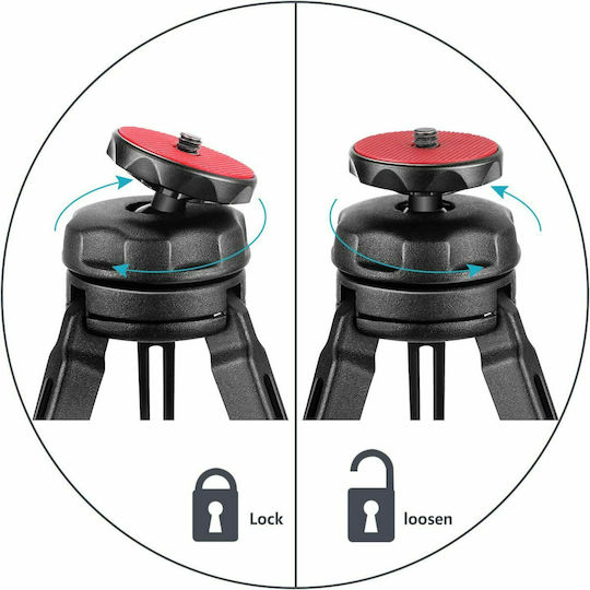 Neewer Mini Tabletop Tripod Stabilizer Grip with Swivel Ball Head for Video