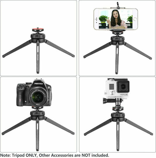 Neewer Mini Tabletop Tripod Stabilizer Grip with Swivel Ball Head for Video