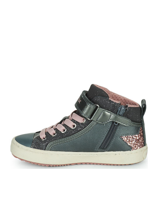 Kalispera Kids Sneakers High with Scratch Gray