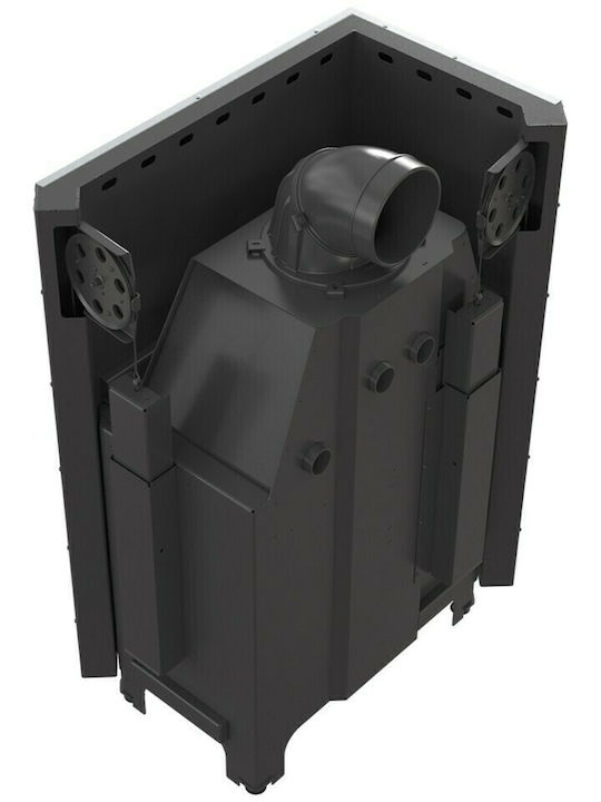 Kratki MBO P BS G Wood Fireplace Insert with Left Corner Window 15kW