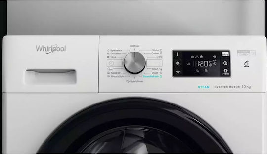 Whirlpool Пералня 10кг с Парна Технология 1400 Оборота 6th Sense FFB 10469 BV EE