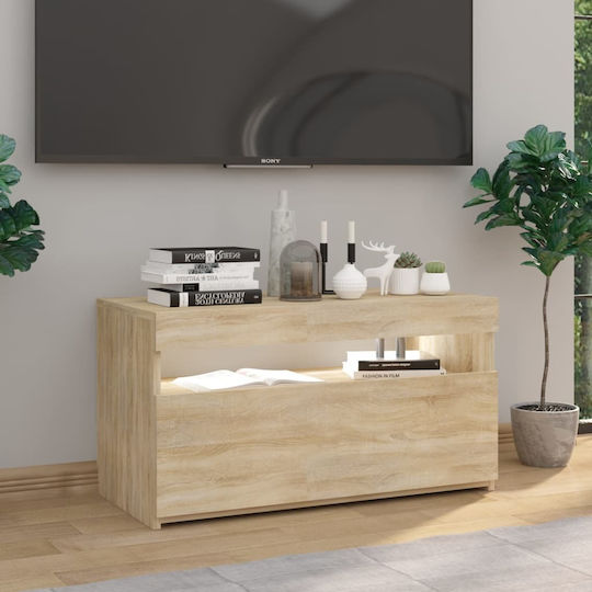 Stand TV Cu Iluminare LED Bej L75xA35xÎ40cm