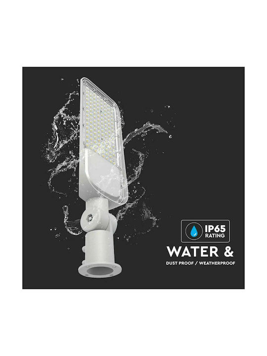 V-TAC Εξωτερικό Φωτιστικό LED Δρόμου 100W με Ψυχρό Λευκό Φως IP65 Λευκό
