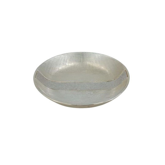Karvounis Decorative Bowl Silver 35x35x8cm