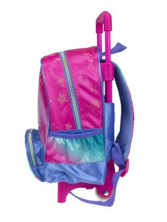 Gim Fantasy Barbie Fantasy School Bag Trolley Kindergarten Multicolour with Water Bottle Holder 12Liters