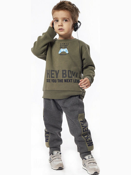 Kinder Sweatpants Set - Jogginganzug Khaki 2Stück