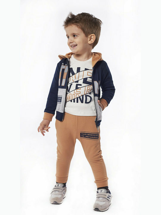 Hashtag Kids Sweatpants Set Navy Blue 3pcs