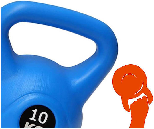 Bakaji Kettlebell от PVC 10кг Син