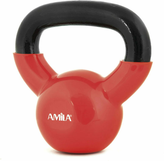 AMILA Kettlebell Vinyl 4kg Red