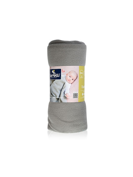 Lorelli Blanket Nursery Swaddling Blankets Polar Star Fleece Gray 75x100cm.