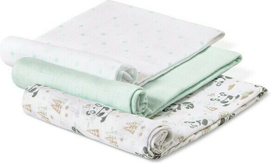 Interbaby Decke Zum Einwickeln 80x80cm 3 Stück Interbaby Decke Zum Einwickeln 80x80cm 3 Stück