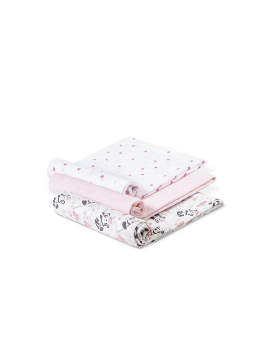 Interbaby Πάνα Αγκαλιάς 80x80cm 3τμχ