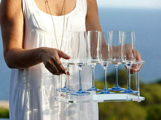 Marine Business Echipamente marine diverse Σκάφους Disc de suport - Pahar de vin - Serviciu de șampanie Argintiu