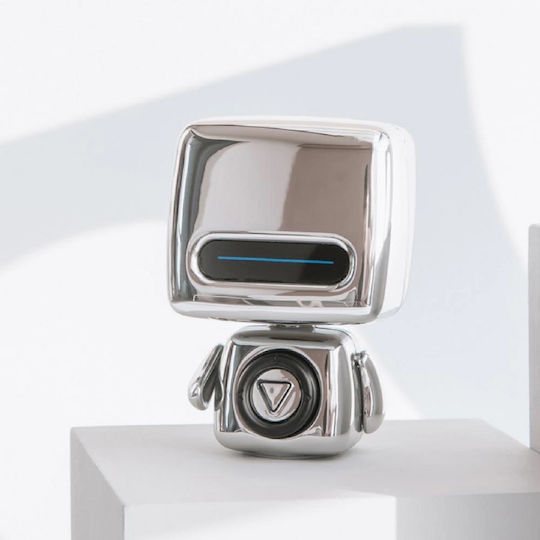 Mini Robot Bluetooth-Lautsprecher 2W mit Akkulaufzeit bis zu 9 Stunden Silber