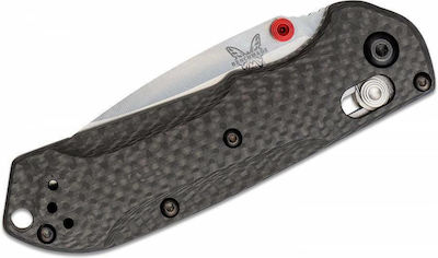 Benchmade Mini Freek Pocket Knife Gray with Blade made of Stainless Steel in Sheath