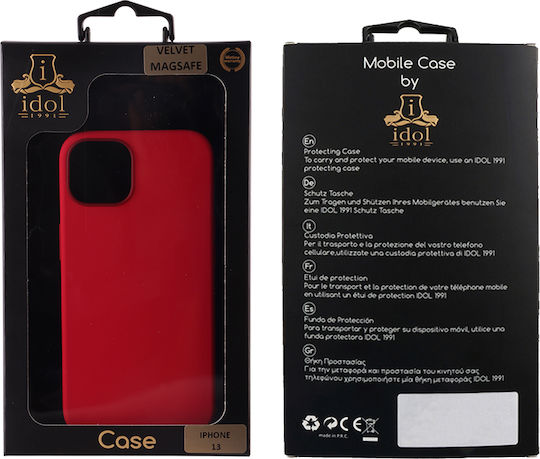 Idol 1991 Camera Guard Задна корица Силикон Червен (iPhone 13)