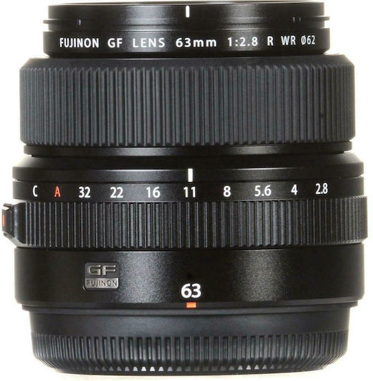Fujifilm Medium Format Camera Lens GF 63mm f/2.8 R WR Fixed for Fujifilm G Mount Black